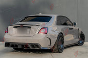 DRY CARBON BODY KIT for ROLLS-ROYCE GHOST II RR21 2020 - 2025
Set includes:

Front Lip
Front Bumper Assembly
Hood Bonnet
Front Fenders
Side Skirts
Ducktail Spoiler
Rear Bumper
Rear Diffuser
Exhaust Tips
Material: Dry Carbon

NOTE: Professional installation is required.