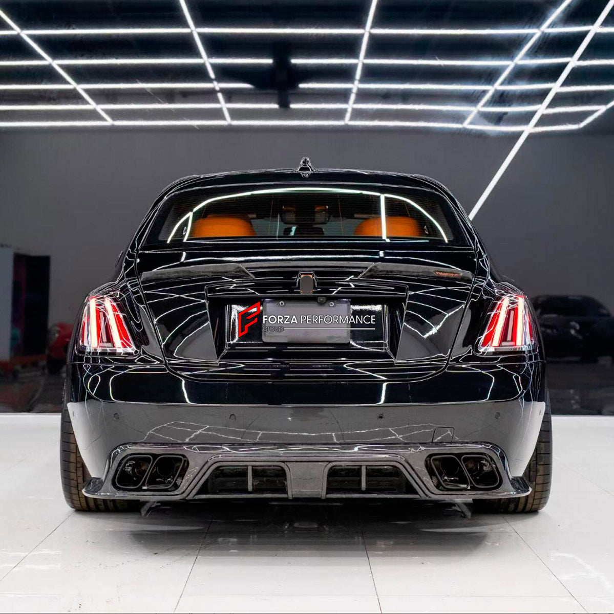 DRY CARBON BODY KIT for ROLLS-ROYCE GHOST II RR21 2020 - 2025

Set includes:
Front Lip
Front Bumper Assembly
Hood Bonnet
Front Fenders
Side Skirts
Ducktail Spoiler
Rear Diffuser
Exhaust Tips

Material: Dry Carbon

NOTE: Professional installation is required.