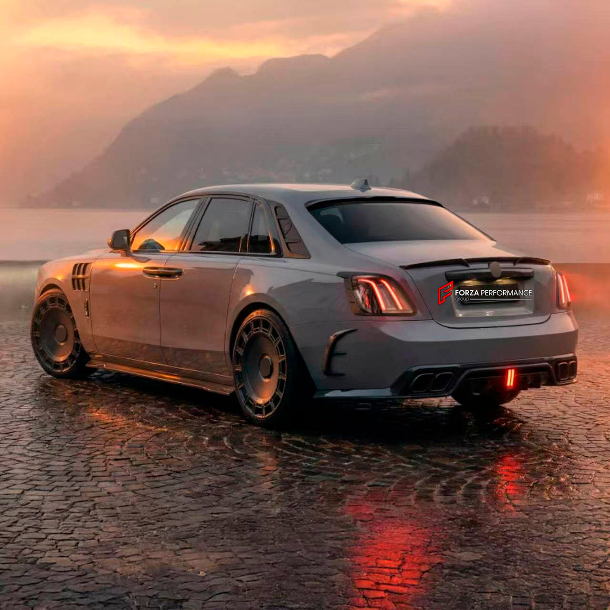 DRY CARBON BODY KIT for ROLLS ROYCE GHOST RR21 FACELIFT 2025+ FORZA PERFORMANCE Mansory+
Set includes:

Front Lip
Front Bumper Assembly
Hood Bonnet
Side Skirts
Ducktail Spoiler
Rear Bumper Assembly
Rear Diffuser
Material: Dry Carbon

NOTE: Professional installation is required.