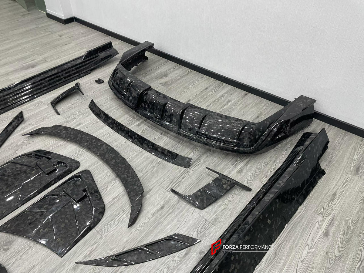 DRY CARBON BODY KIT for ROLLS-ROYCE SPECTRE 2023+ FORZA PERFORMANCE custom fit M Style

Set includes:
Front Lip
Front Bumper Canards
Hood Bonnet
Side Skirts
Rear Diffuser

Material: Dry Carbon, Carbon

NOTE: Professional installation is required.
