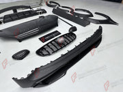DRY CARBON BODY KIT for SMART FORTWO III W453 2014 - 2022  Set includes:  Front Hood/Bonnet Front Lip Mirror Covers Side Skirts Door Knobs Door Add-ons Rear Spoiler Rear Diffuser