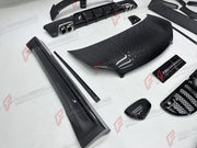 DRY CARBON BODY KIT for SMART FORTWO III W453 2014 - 2022  Set includes:  Front Hood/Bonnet Front Lip Mirror Covers Side Skirts Door Knobs Door Add-ons Rear Spoiler Rear Diffuser