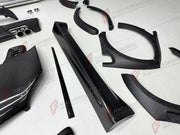 DRY CARBON BODY KIT for SMART FORTWO III W453 2014 - 2022  Set includes:  Front Hood/Bonnet Front Lip Mirror Covers Side Skirts Door Knobs Door Add-ons Rear Spoiler Rear Diffuser