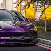 DRY CARBON BODY KIT for TESLA MODEL 3 FACELIFT HIGHLAND 2023+

Set includes:
Front Lip
Side Fender Vents
Side Mirror Covers
Side Skirts
Ducktail Spoiler
Rear Diffuser

Material: Dry Carbon

NOTE: Professional installation is required.