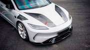 DRY CARBON BODY KIT for TESLA MODEL 3 HIGHLAND 2023+
Set includes:

Hood Bonnet
Front Fenders
Front Bumper
Front Lip
Material: Dry Carbon

NOTE: Professional installation is required.
