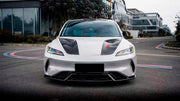 DRY CARBON BODY KIT for TESLA MODEL 3 HIGHLAND 2023+
Set includes:

Hood Bonnet
Front Fenders
Front Bumper
Front Lip
Material: Dry Carbon

NOTE: Professional installation is required.