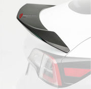 DRY CARBON BODY KIT for Tesla Model 3 V 2017 - 2023
Set includes:

Front Lip
Hood Bonnet
Side Skirts
Ducktail Spoiler
Rear Diffuser
Material: Carbon

NOTE: Professional installation is required.