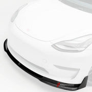 DRY CARBON BODY KIT for Tesla Model 3 V 2017 - 2023
Set includes:

Front Lip
Hood Bonnet
Side Skirts
Ducktail Spoiler
Rear Diffuser
Material: Carbon

NOTE: Professional installation is required.