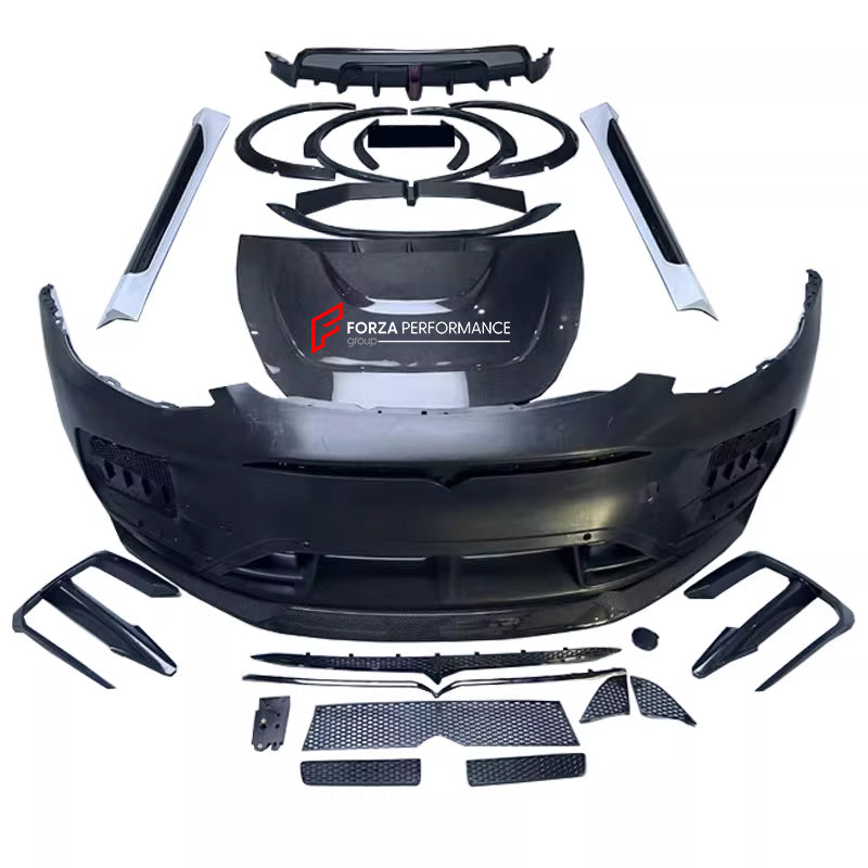 DRY CARBON BODY KIT for TESLA Model Y

Set includes:

Front Bumper Assembly
Hood/Bonnet
Side Skirts
Fender Flares
Rear Roof Spoiler
Rear Ducktail Spoiler
Rear Diffuser

Material: Dry Carbon

NOTE: Professional installation is required.

Why “Contact Us for Pricing”?

We don’t display fixed prices because our goal is to offer you the most competitive deal possible. Product costs often decrease over time, and by requesting a quote, you’ll receive our most up-to-date price on market.

SECURED PAYMENT METHODS&n