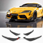 DRY CARBON BODY KIT for TOYOTA SUPRA V A90 A91 2019 - 2026

Set includes:
Front Lip
Front Bumper Canards
Rear Spoiler Wing
Rear Bumper Fins
Rear Diffuser

Material: Dry Carbon

NOTE: Professional installation is required.