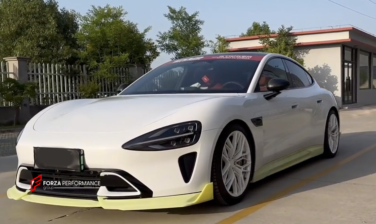 DRY CARBON BODY KIT for XIAOMI SU7  Set includes:  Front Lip Hood Side Skirts Rear Spoiler Rear Diffuser