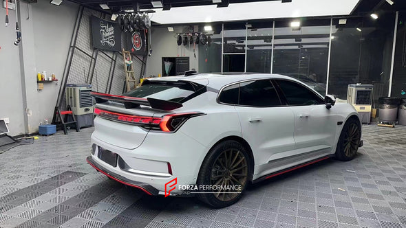 DRY CARBON BODY KIT for ZEEKR 001  Set includes: Front Lip Side Skirts Rear Spoiler Rear Diffuser