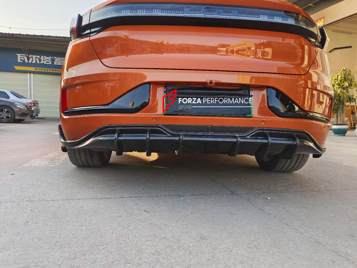 BODY KIT FOR ZEEKR 001  Set includes: Front Lip Front Canards Side Skirts Rear Diffuser