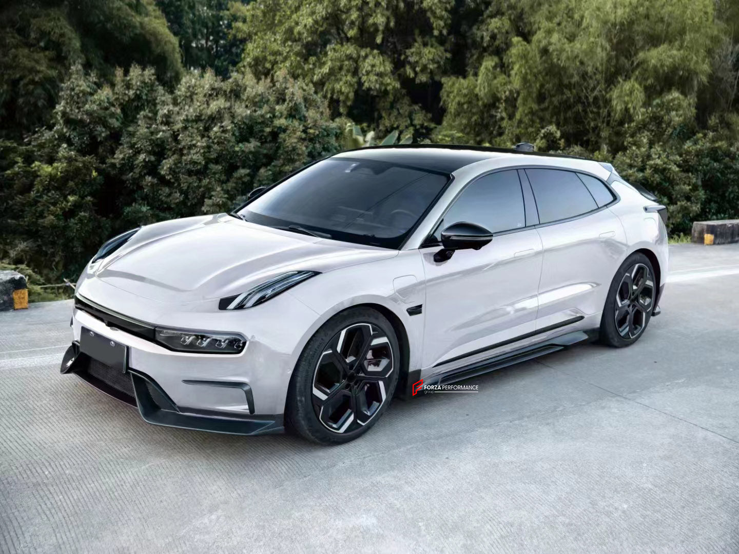 CARBON BODY KIT for ZEEKR 001 2021+

Set includes:
Front Lip
Front Bumper Trims
Side Skirts
Roof Spoiler
Rear Spoiler
Rear Diffuser&nbsp;

Material: Carbon fiber

Contact us for pricing

NOTE:

Professional installation is required