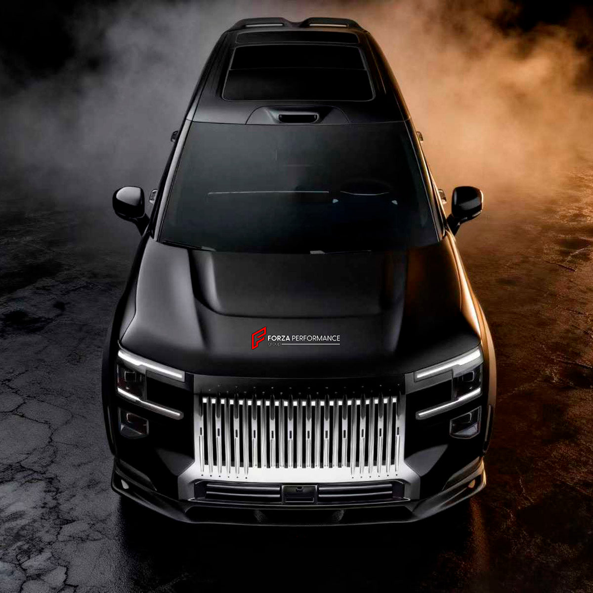 DRY CARBON BODY KIT for ZEEKR 9X 2025+ FORZA PERFORMANCE   custom fit AE Design
Set includes:

Front Lip
Hood Bonnet
Front Fenders
Side Skirts
Rear Fenders
Roof Spoiler
Ducktail Spoiler
Rear Diffuser
Material: Dry Carbon

NOTE: Professional installation is required.