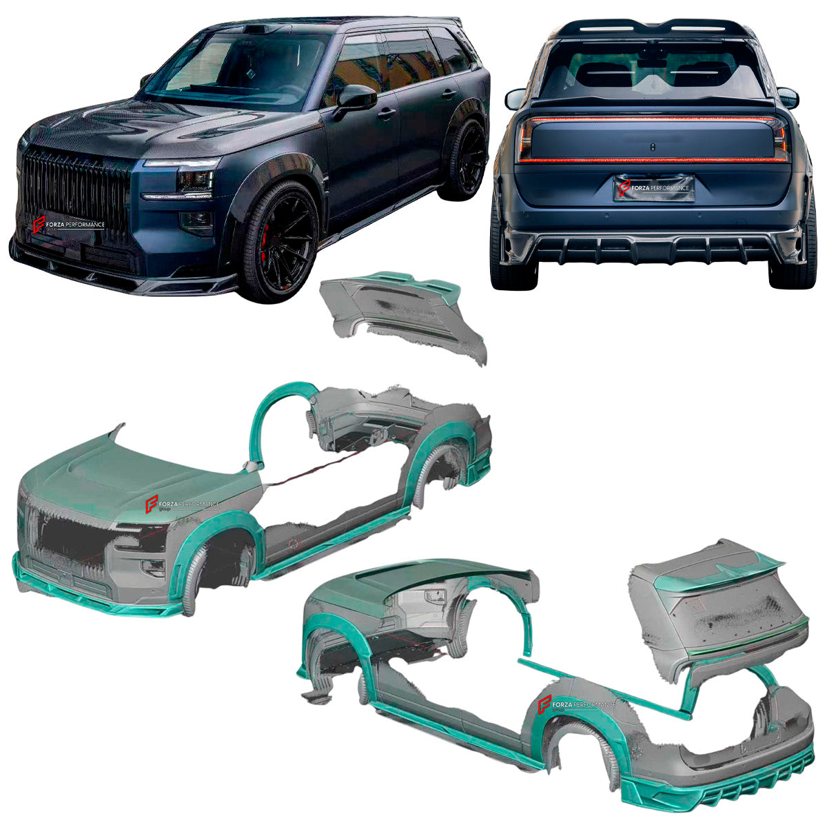 DRY CARBON BODY KIT for ZEEKR 9X 2025+