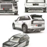 DRY CARBON BODY KIT for ZEEKR 9X 2025+ FORZA PERFORMANCE   custom fit OCEX Design
Set includes:

Front Lip
Front Bumper Vents
Headlight Cover Trim
Hood Bonnet
Front Fenders
Side Skirts
Rear Fenders
Roof Spoiler
Ducktail Spoiler
Rear Diffuser
Material: Dry Carbon

NOTE: Professional installation is required.
