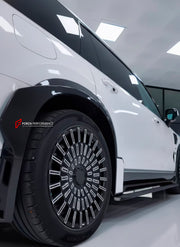 DRY CARBON BODY KIT for ZEEKR 9X 2025+ FORZA PERFORMANCE custom fit ZEEKR 9X AMANS
Set includes:

Front Lip
Front Bumper Air Vents
Hood Vent Trims
Fender Panels
Front Fender Flares
Side Skirts
Rear Fender Flares
Roof Spoiler
Ducktail Spoiler
Rear Diffuser
Forged Wheels
Material: Dry Carbon

NOTE: Professional installation is required.