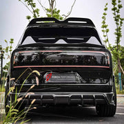 DRY CARBON BODY KIT for ZEEKR 9X 2025+

Set includes:
Front Lip
Front Bumper Canards
Hood Bonnet
Fender Flares
Side Skirts
Roof Spoiler
Ducktail Spoiler
Rear Window Air Vent Trims
Trunk Lid Trim
Rear Bumper Fins
Rear Diffuser

Material: Dry Carbon

NOTE: Professional installation is required.