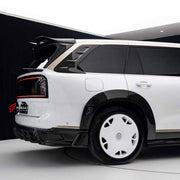 DRY CARBON BODY KIT for ZEEKR 9X 2025+

Set includes:
Front Lip
Front Bumper Canards
Fender Flares
Side Skirts
Roof Spoiler
Ducktail Spoiler
Rear Window Air Vent Trims
Trunk Lid Trim
Rear Bumper Fins
Rear Diffuser

Material: Dry Carbon

NOTE: Professional installation is required.