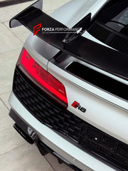 GT STYLE DRY CARBON REAR SPOILER FOR AUDI R8 4S 2015-2019