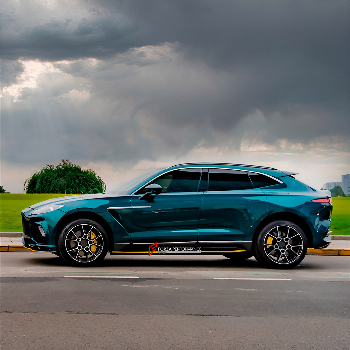 DRY CARBON BODY KIT V2 for ASTON MARTIN DBX AM8 2020 - 2024

Set includes:

Front Bumper Assembly
Side Skirts
Rear Diffuser
Material: Dry Carbon

Note: Professional installation is required