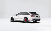 DRY CARBON BODY KIT WITH EXHAUST SYSTEM for AUDI RS6 C8 2019 - 2023

Set includes:

Front Lip

Hood
Side Skirts
Roof Spoiler
Rear Diffuser

Material: Dry Carbon Fiber

NOTE: Professional installation is required