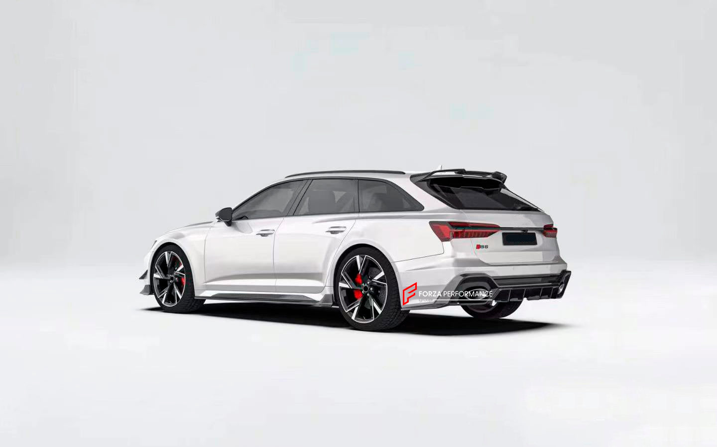 DRY CARBON BODY KIT WITH EXHAUST SYSTEM for AUDI RS6 C8 2019 - 2023

Set includes:

Front Lip

Hood
Side Skirts
Roof Spoiler
Rear Diffuser

Material: Dry Carbon Fiber

NOTE: Professional installation is required