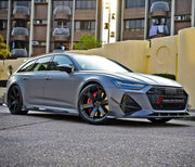 DRY CARBON BODY KIT for AUDI RS6 C8 2019 - 2023

Set includes:

Front Lip
Front Bumper Canards
Hood Bonnet
Side Skirts
Roof Spoiler
Rear Diffuser
Material: Dry Carbon

NOTE: Professional installation is required