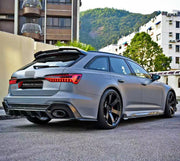 DRY CARBON BODY KIT for AUDI RS6 C8 2019 - 2023

Set includes:

Front Lip
Front Bumper Canards
Hood Bonnet
Side Skirts
Roof Spoiler
Rear Diffuser
Material: Dry Carbon

NOTE: Professional installation is required