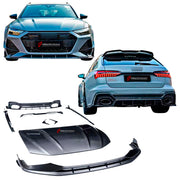 DRY CARBON BODY KIT for AUDI RS6 C8 2019 - 2023

Set includes:

Front Lip
Front Bumper Canards
Hood Bonnet
Side Skirts
Roof Spoiler
Rear Diffuser
Material: Dry Carbon

NOTE: Professional installation is required