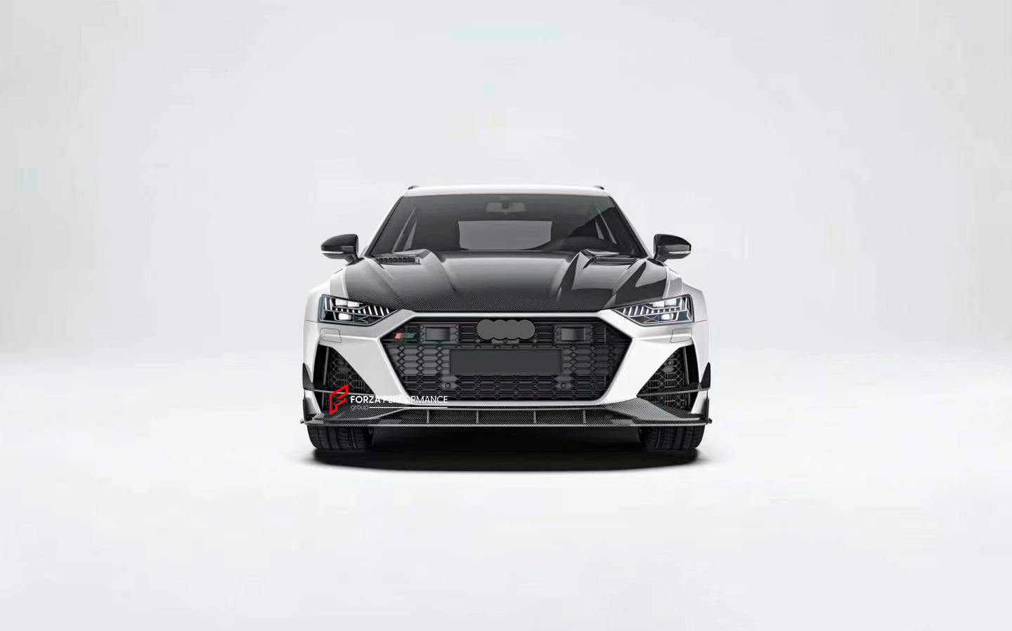 DRY CARBON BODY KIT WITH EXHAUST SYSTEM for AUDI RS6 C8 2019 - 2023

Set includes:

Front Lip

Hood
Side Skirts
Roof Spoiler
Rear Diffuser

Material: Dry Carbon Fiber

NOTE: Professional installation is required