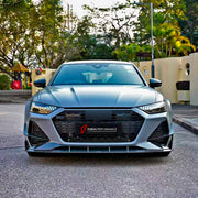 DRY CARBON BODY KIT for AUDI RS6 C8 2019 - 2023

Set includes:

Front Lip
Front Bumper Canards
Hood Bonnet
Side Skirts
Roof Spoiler
Rear Diffuser
Material: Dry Carbon

NOTE: Professional installation is required
