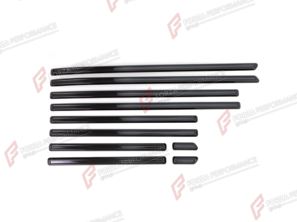 DRY CARBON BODY SIDE DOOR MOLDINGS for MERCEDES-BENZ G-CLASS W465 G63 G450D G500 G550 2025+

Set includes:
Body Side Door Moldings

Material: Dry Carbon

NOTE: Professional installation is required.