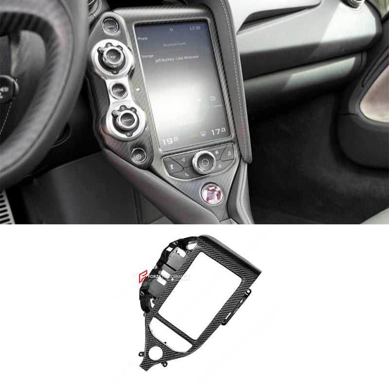 DRY CARBON CENTER CONSOLE SCREEN TRIM for MCLAREN 720S 2017 - 2023