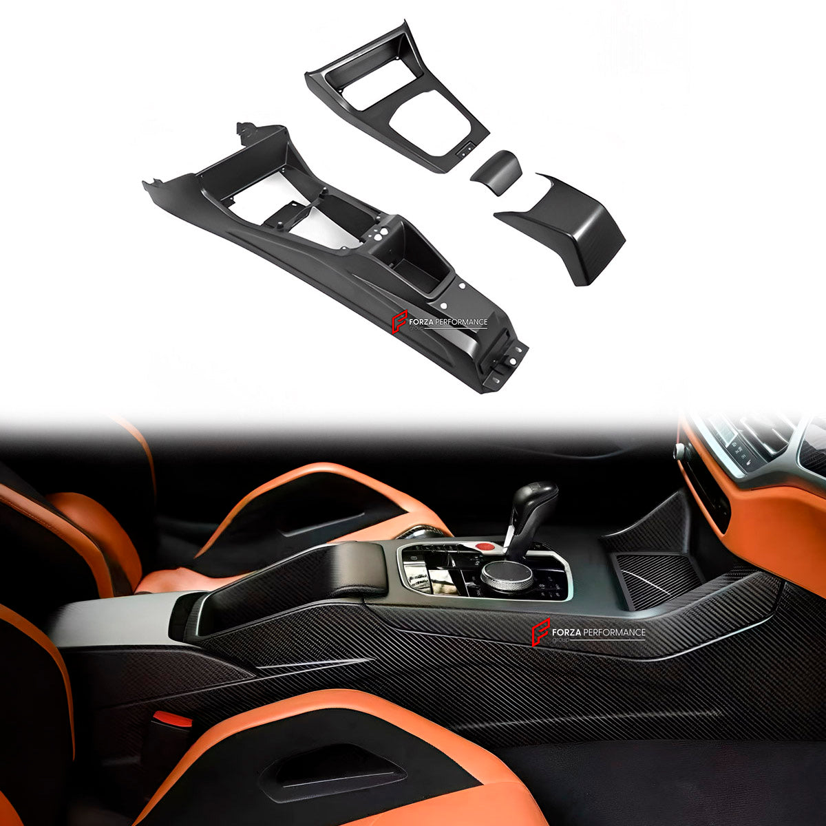 Dry Carbon Central Console for BMW M2 G87 M3 G80 G81 M4 G82 G83 2021+
Set includes:

Central Console
Material: Dry Carbon

NOTE: Professional installation is required.
