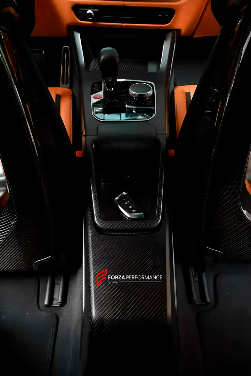 Dry Carbon Central Console for BMW M2 G87 M3 G80 G81 M4 G82 G83 2021+
Set includes:

Central Console
Material: Dry Carbon

NOTE: Professional installation is required.