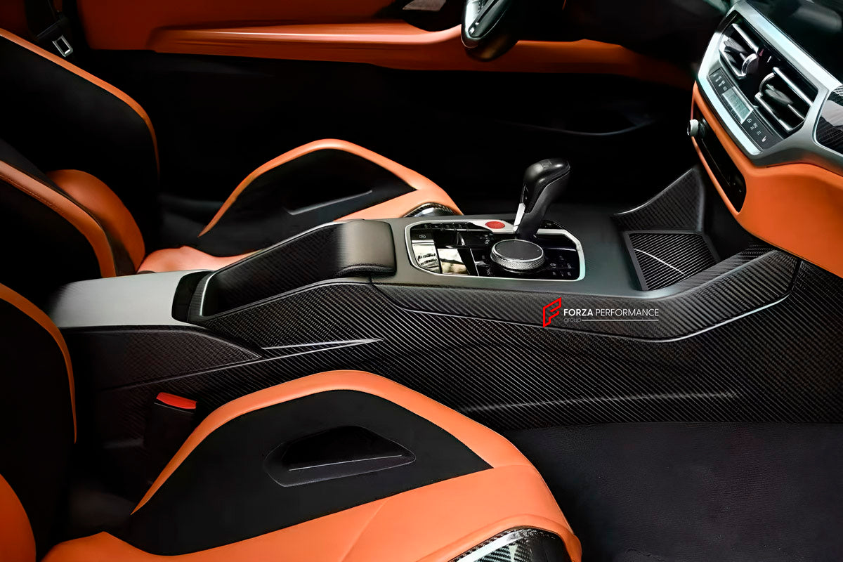 Dry Carbon Central Console for BMW M2 G87 M3 G80 G81 M4 G82 G83 2021+
Set includes:

Central Console
Material: Dry Carbon

NOTE: Professional installation is required.
