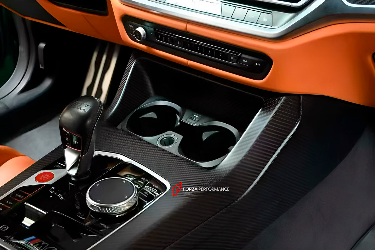 Dry Carbon Central Console for BMW M2 G87 M3 G80 G81 M4 G82 G83 2021+
Set includes:

Central Console
Material: Dry Carbon

NOTE: Professional installation is required.