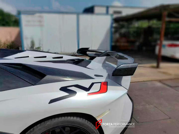 DRY CARBON CONVERSION BODY KIT for LAMBORGHINI AVENTADOR LP700 LP720 LP750 to LP770 SVJ

Set includes:

Front Bumper Assembly
Side Skirts
Side Skirts Add-ons
Rear Engine Cover
Rear Wing Spoiler With Base
Rear Bumper
Rear Diffuser
Door Panels