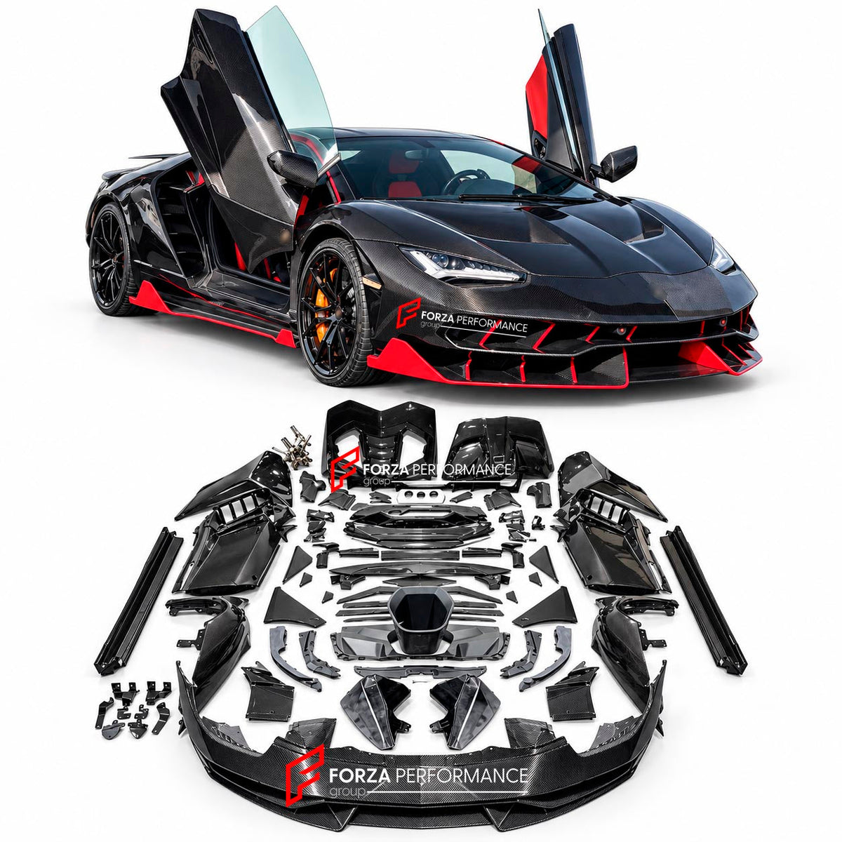 DRY CARBON CONVERSION BODY KIT for LAMBORGHINI AVENTADOR LP700 LP720 LP750 2017 UPGRADE TO CENTENARIO Forza Performance custom fit buy Centenario style design