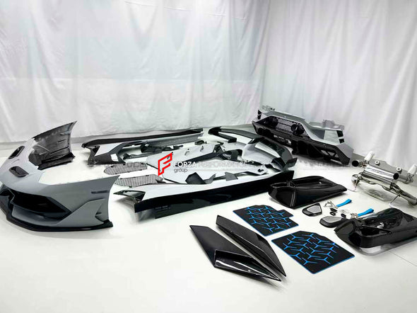 Dry Carbon Fiber Conversion Body Kit For Lamborghini Aventador LP700 LP720 LP750 Upgrade to LP770 SVJ  Set include:  Front Bumper Assembly Side Skirts Side Skirts Add-ons Rear Engine Cover Rear Wing Spoiler With Base Rear Bumper Rear Diffuser Door Panels Material: Dry Carbon  NOTE: Professional installation is required
