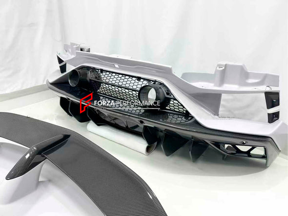 Dry Carbon Fiber Conversion Body Kit For Lamborghini Aventador LP700 LP720 LP750 Upgrade to LP770 SVJ  Set include:  Front Bumper Assembly Side Skirts Side Skirts Add-ons Rear Engine Cover Rear Wing Spoiler With Base Rear Bumper Rear Diffuser Door Panels Material: Dry Carbon  NOTE: Professional installation is required