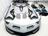 Dry Carbon Fiber Conversion Body Kit For Lamborghini Aventador LP700 LP720 LP750 Upgrade to LP770 SVJ  Set include:  Front Bumper Assembly Side Skirts Side Skirts Add-ons Rear Engine Cover Rear Wing Spoiler With Base Rear Bumper Rear Diffuser Door Panels Material: Dry Carbon  NOTE: Professional installation is required