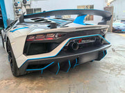 Dry Carbon Fiber Conversion Body Kit For Lamborghini Aventador LP700 LP720 LP750 Upgrade to LP770 SVJ  Set include:  Front Bumper Assembly Side Skirts Side Skirts Add-ons Rear Engine Cover Rear Wing Spoiler With Base Rear Bumper Rear Diffuser Door Panels Material: Dry Carbon  NOTE: Professional installation is required
