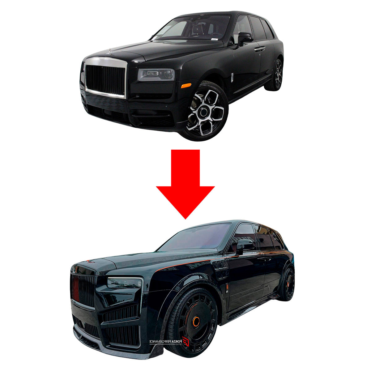 DRY CARBON CONVERSION BODY KIT for ROLLS-ROYCE CULLINAN SERIES 1 2018 - 2025 upgrade to SERIES 2 FACELIFT



Set includes:

Front Lip
Front Bumper
Front Bumper Meshes

Headlights
Front Grille Frame
Hood / Bonnet
Front Fenders
Fenders Flares
Door Covers
Side Skirts
Roof Spoiler
D-Pillar Panel
Rear Trunk Spoiler
Rear Panel
Rear Bumper
Rear Diffuser
Exhaust Tips
Material: Dry Carbon


Why “Contact Us for Pricing”?