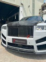 DRY CARBON CONVERSION BODY KIT for ROLLS-ROYCE CULLINAN SERIES 1 2018 - 2025 upgrade to SERIES 2 FACELIFT



Set includes:

Front Lip
Front Bumper
Front Bumper Meshes

Headlights
Front Grille Frame
Hood / Bonnet
Front Fenders
Fenders Flares
Door Covers
Side Skirts
Roof Spoiler
D-Pillar Panel
Rear Trunk Spoiler
Rear Panel
Rear Bumper
Rear Diffuser
Exhaust Tips
Material: Dry Carbon
