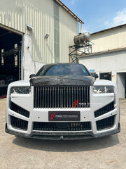 DRY CARBON CONVERSION BODY KIT for ROLLS-ROYCE CULLINAN SERIES 1 2018 - 2025 upgrade to SERIES 2 FACELIFT



Set includes:

Front Lip
Front Bumper
Front Bumper Meshes

Headlights
Front Grille Frame
Hood / Bonnet
Front Fenders
Fenders Flares
Door Covers
Side Skirts
Roof Spoiler
D-Pillar Panel
Rear Trunk Spoiler
Rear Panel
Rear Bumper
Rear Diffuser
Exhaust Tips
Material: Dry Carbon
