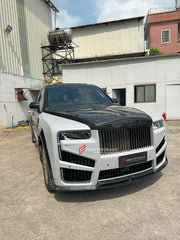 DRY CARBON CONVERSION BODY KIT for ROLLS-ROYCE CULLINAN SERIES 1 2018 - 2025 upgrade to SERIES 2 FACELIFT



Set includes:

Front Lip
Front Bumper
Front Bumper Meshes

Headlights
Front Grille Frame
Hood / Bonnet
Front Fenders
Fenders Flares
Door Covers
Side Skirts
Roof Spoiler
D-Pillar Panel
Rear Trunk Spoiler
Rear Panel
Rear Bumper
Rear Diffuser
Exhaust Tips
Material: Dry Carbon
