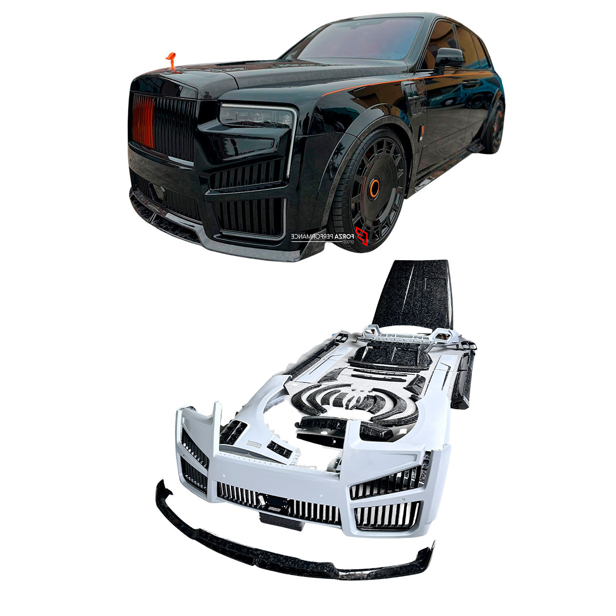 BODY KIT for ROLLS-ROYCE CULLINAN SERIES 2 2024+




Set includes:

Front Lip
Front Bumper
Front Bumper Meshes

Front Grille Frame
Hood / Bonnet
Front Fenders
Fenders Flares
Door Covers
Side Skirts
Roof Spoiler
D-Pillar Panel
Rear Trunk Spoiler
Rear Panel
Rear Bumper
Rear Diffuser
Exhaust Tips
Material: Dry Carbon